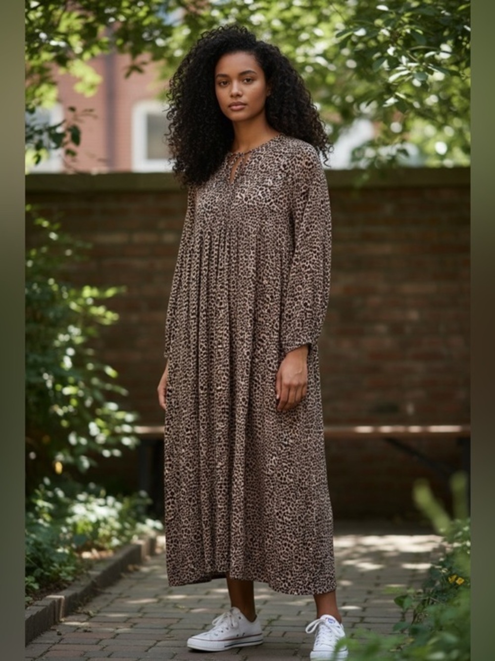 Auguste The Label Leopard Print Midi Dress Size 6